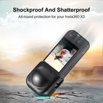Dành cho Insta360 X3 PULUZ Ốp bảo vệ ống kính silicone, Ốp ống kính silicone