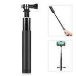 Gậy selfie kim loại PULUZ 73,5cm Monopod với đế chuyển đổi vô hình & ốc vít cho Insta360 One RS / X2 / X3 / DJI Osmo 360, Monopod 70cm