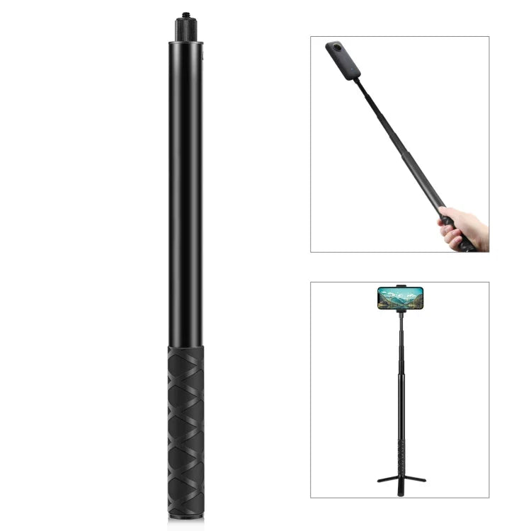 Gậy selfie kim loại PULUZ 157cm Monopod cho Insta360 One RS / X2 / X3 / X4 / DJI Osmo 360, Monopod 150cm