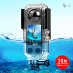 Vỏ chống nước 30m PULUZ cho Insta360 X3, Vỏ chống nước 30m