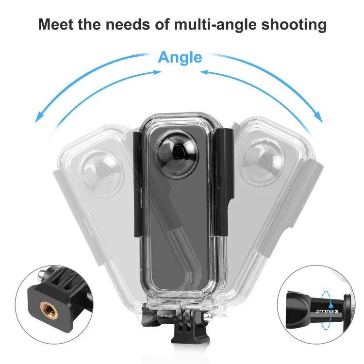 Vỏ chống nước 30m PULUZ cho Insta360 X3, Vỏ chống nước 30m