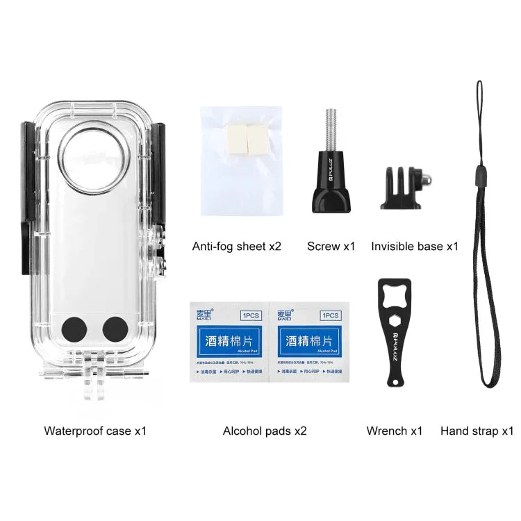 Vỏ chống nước 30m PULUZ cho Insta360 X3, Vỏ chống nước 30m