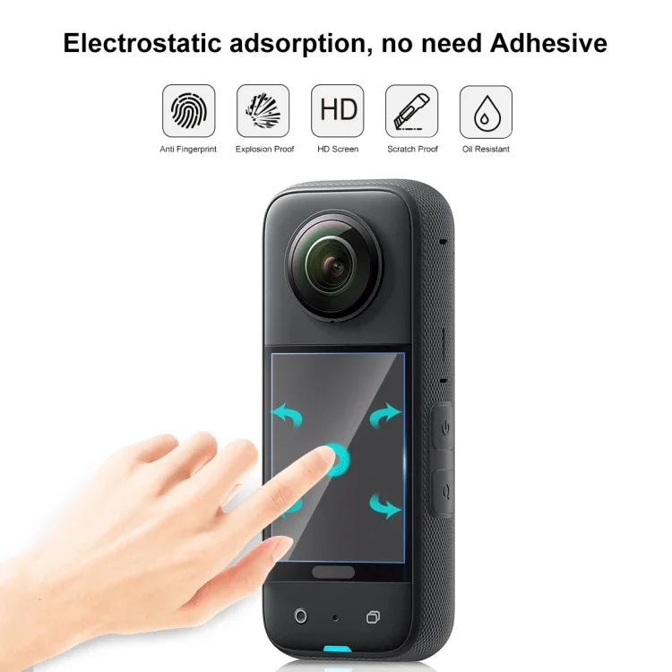 Dành cho Insta360 X3 PULUZ 2 miếng Phim Màn Hình HD Cong, Dành cho Insta360 X3