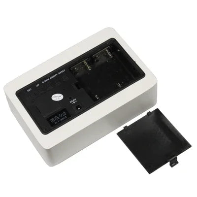 Đồng Hồ Gỗ 3 trong 1 (Hiển Thị Thời Gian, Tháng & Ngày và Nhiệt Độ Luân Phiên), Màu Trắng, Đồng Hồ Gỗ 3 trong 1