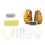 Bộ Kit Giáo Dục Đồng Hồ Kỹ Thuật Số Khoai Tây Khoa Học Mới Lạ Tự Làm với Màn Hình LCD 2 inch (Không Bao Gồm Khoai Tây), Đồng Hồ Kỹ Thuật Số Khoai Tây