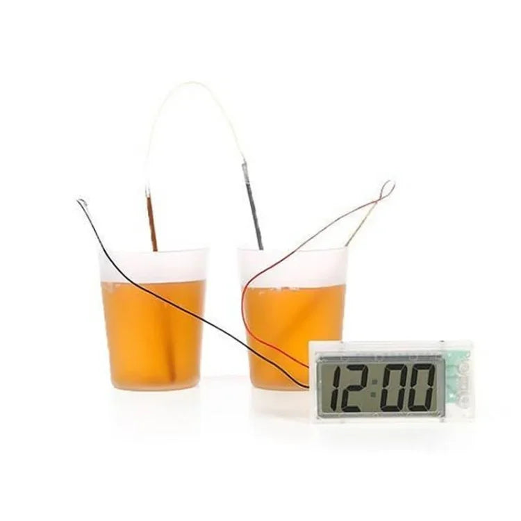 Bộ Kit Giáo Dục Đồng Hồ Kỹ Thuật Số Khoai Tây Khoa Học Mới Lạ Tự Làm với Màn Hình LCD 2 inch (Không Bao Gồm Khoai Tây), Đồng Hồ Kỹ Thuật Số Khoai Tây