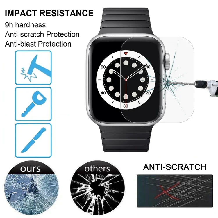Miếng dán kính cường lực chống nổ 9H+ bề mặt 2.5D cho Apple Watch Edition 38mm đường kính mặt 38mm, Dành cho Series 3&2&1 38mm