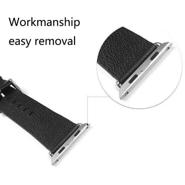 2 chiếc bộ nối dây kim loại và khóa kim loại cho Apple Watch 38mm kèm dụng cụ tua vít