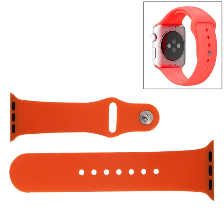 Dây đồng hồ thể thao cao su hiệu suất cao cho Apple Watch Sport 38mm với khóa chốt và gài