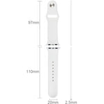 Dây đồng hồ thể thao cao su hiệu suất cao cho Apple Watch Sport 38mm với khóa chốt và gài