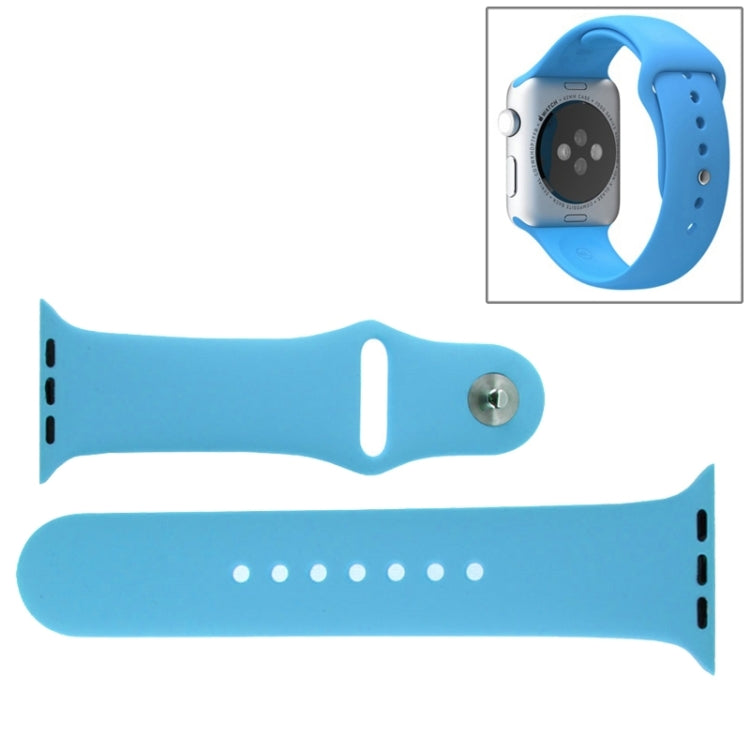Dây đồng hồ thể thao cao su hiệu suất cao cho Apple Watch Sport 38mm với khóa chốt và gài