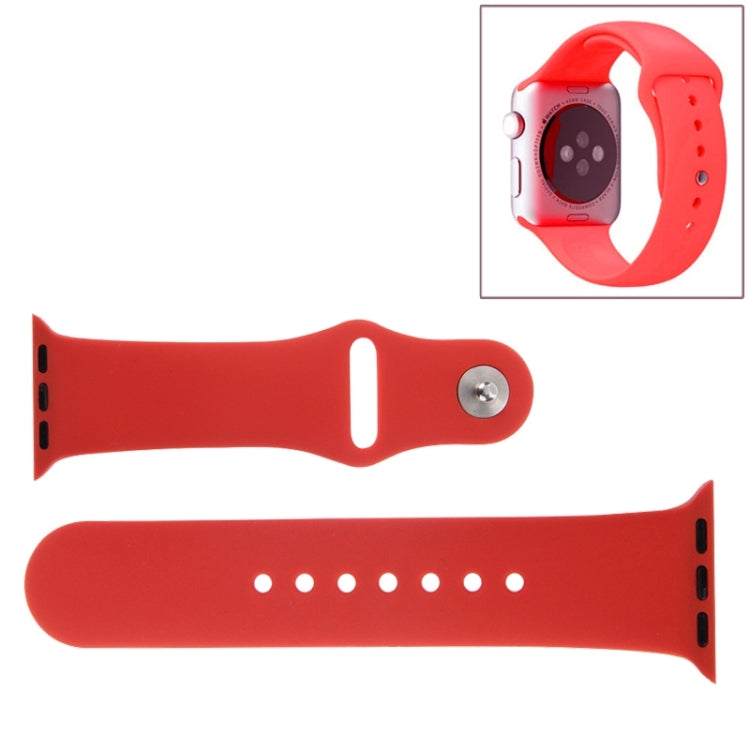 Dây đồng hồ thể thao cao su hiệu suất cao cho Apple Watch Sport 38mm với khóa chốt và gài