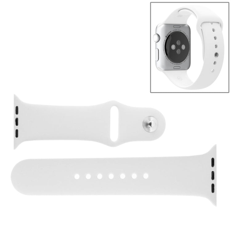 Dây đồng hồ thể thao cao su hiệu suất cao cho Apple Watch Sport 38mm với khóa chốt và gài