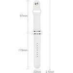 Dây đồng hồ thể thao cao su hiệu suất cao cho Apple Watch Sport 42mm với khóa chốt và gài
