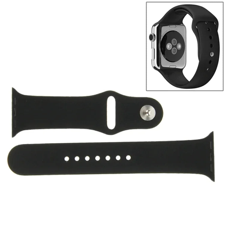 Dây đồng hồ thể thao cao su hiệu suất cao dài hơn cho Apple Watch Sport 42mm với khóa ghim và gập