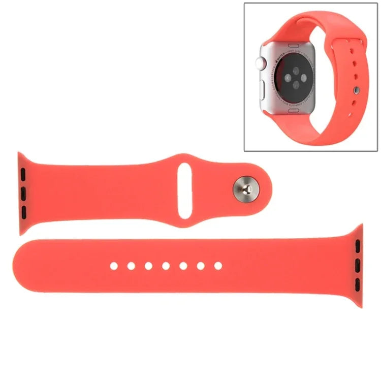 Dây đồng hồ thể thao cao su hiệu suất cao dài hơn cho Apple Watch Sport 42mm với khóa ghim và gập