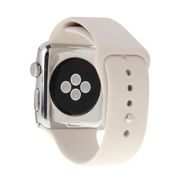 Dây đồng hồ thể thao cao su hiệu suất cao dài hơn cho Apple Watch Sport 42mm với khóa ghim và gập