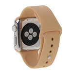 Dây đồng hồ thể thao cao su hiệu suất cao dài hơn cho Apple Watch Sport 42mm với khóa ghim và gập