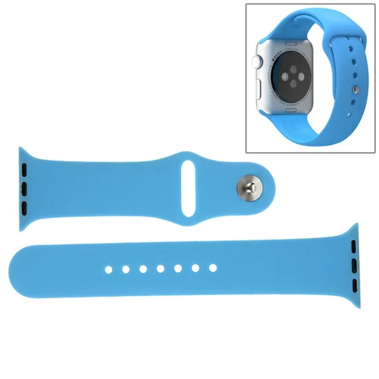 Dây đồng hồ thể thao cao su hiệu suất cao dài hơn cho Apple Watch Sport 42mm với khóa ghim và gập