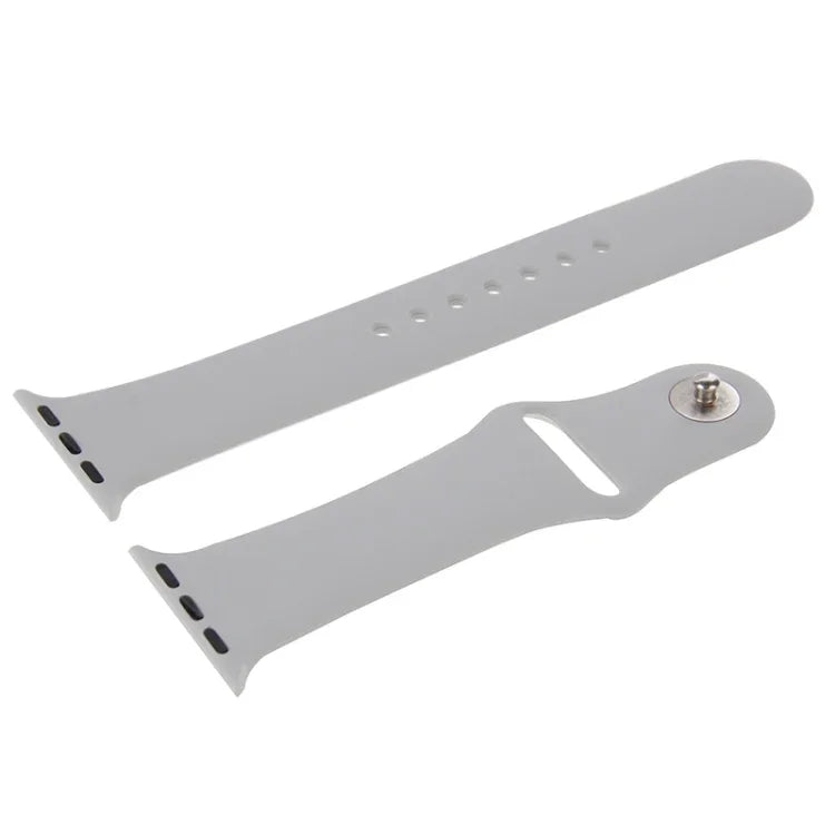 Dây đồng hồ thể thao cao su hiệu suất cao dài hơn cho Apple Watch Sport 42mm với khóa ghim và gập