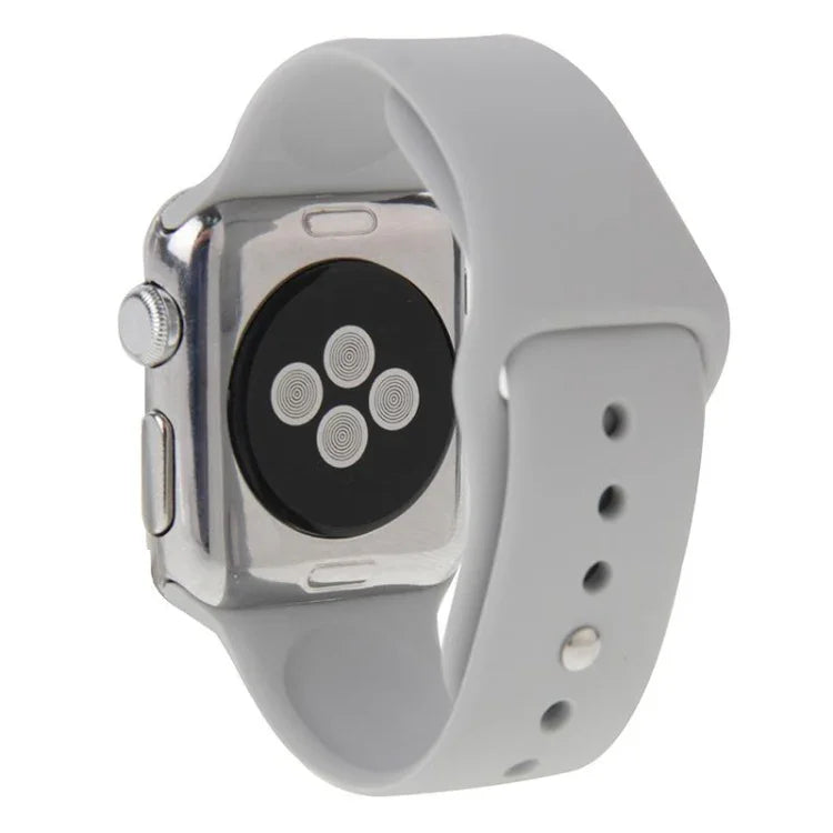 Dây đồng hồ thể thao cao su hiệu suất cao dài hơn cho Apple Watch Sport 42mm với khóa ghim và gập