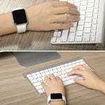 Dây đồng hồ thể thao cao su hiệu suất cao dài hơn cho Apple Watch Sport 42mm với khóa ghim và gập