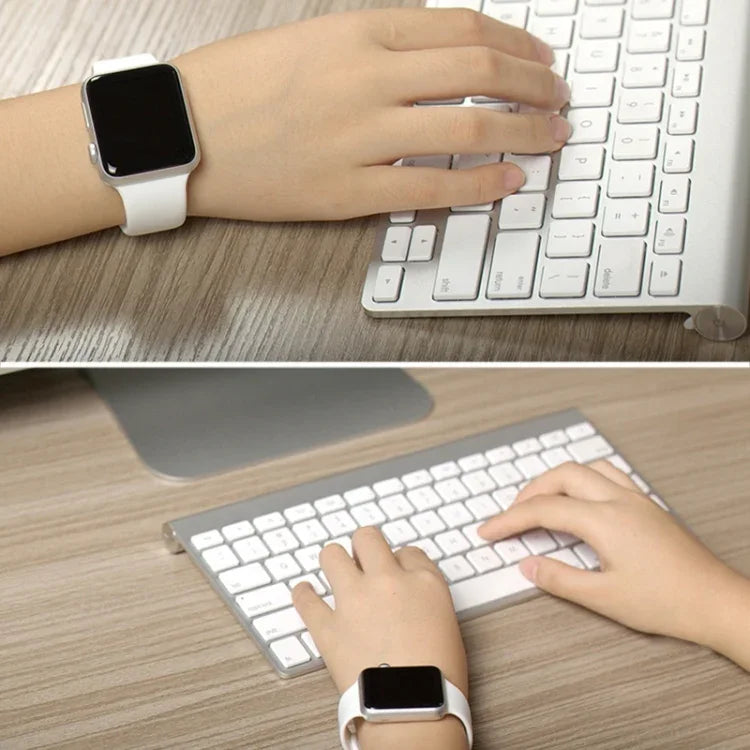 Dây đồng hồ thể thao cao su hiệu suất cao dài hơn cho Apple Watch Sport 42mm với khóa ghim và gập