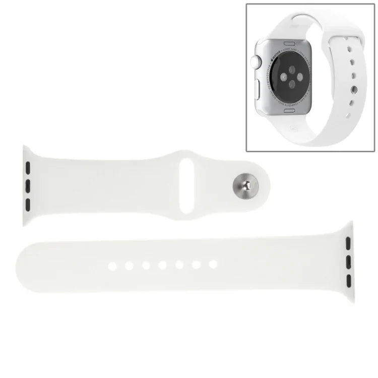 Dây đồng hồ thể thao cao su hiệu suất cao dài hơn cho Apple Watch Sport 42mm với khóa ghim và gập
