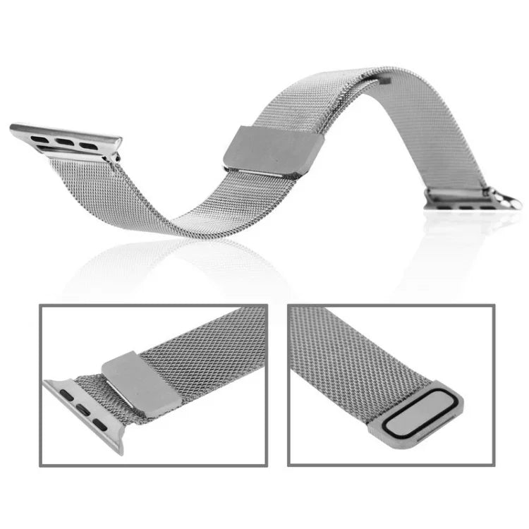 Dây đồng hồ thép không gỉ từ tính Milanese Loop cho Apple Watch 38mm, Dành cho Apple Watch 42mm / 41mm / 40mm / 38mm