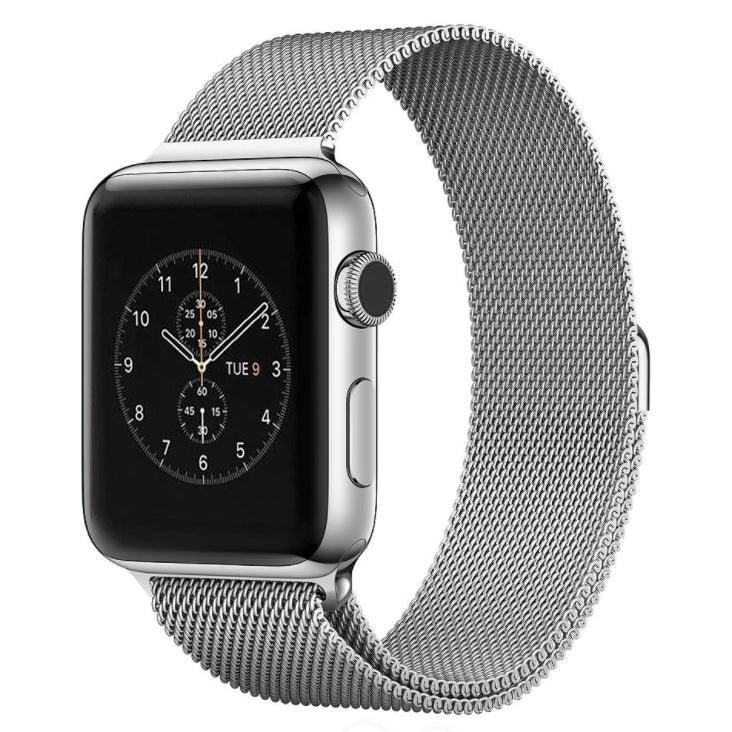 Dây đồng hồ thép không gỉ từ tính Milanese Loop cho Apple Watch 42mm, Dành cho Apple Watch 46mm / 49mm / 45mm / 44mm