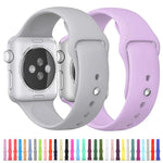 Dây đồng hồ cao su 3 trong 1 với khóa chốt cho Apple Watch Series 10 42mm / 9&8&7 41mm / SE 3&SE 2&6&SE&5&4 40mm / 3&2&1 38mm, Dành cho Apple Watch Series 9&8&7 41mm / SE 3&SE 2&6&SE&5&4 40mm