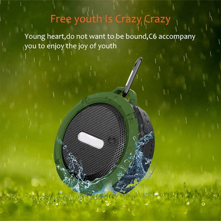 Loa Bluetooth ngoài trời chống nước C6 có đế hút, Hỗ trợ gọi rảnh tay