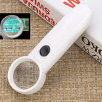 Kính lúp cầm tay loại dấu chấm than 15X với 2 đèn LED, 15X