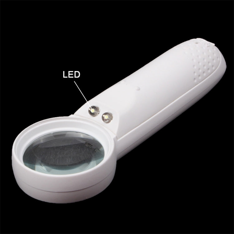 Kính lúp cầm tay loại dấu chấm than 15X với 2 đèn LED, 15X