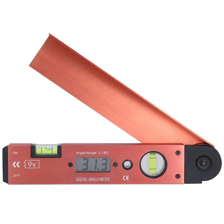Máy đo góc kỹ thuật số LCD với thước thủy