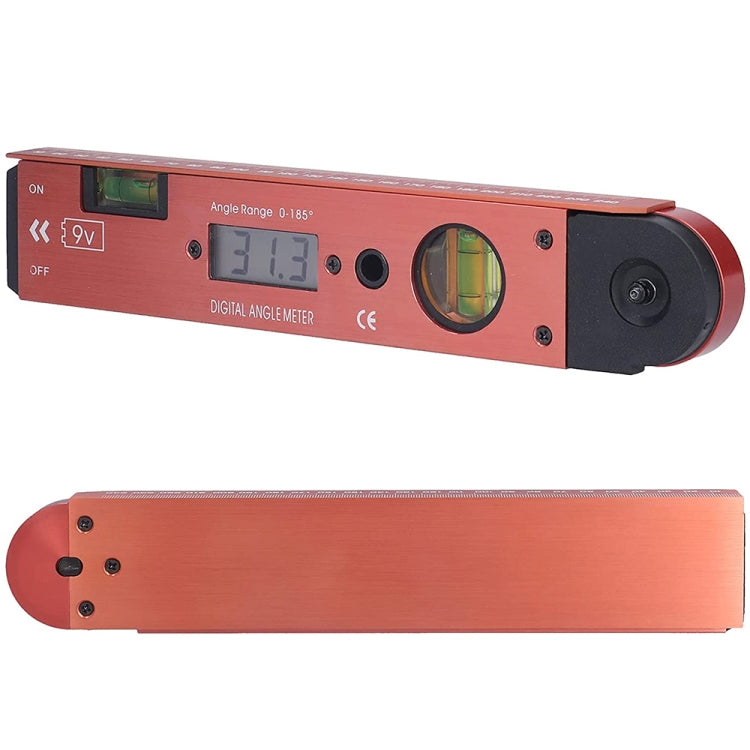Máy đo góc kỹ thuật số LCD với thước thủy
