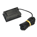Nhiệt kế kỹ thuật số LCD mini cho tủ lạnh ngăn đá, kích thước lắp đặt 46mm x 26.6mm, chiều dài cáp 1m, PT-2
