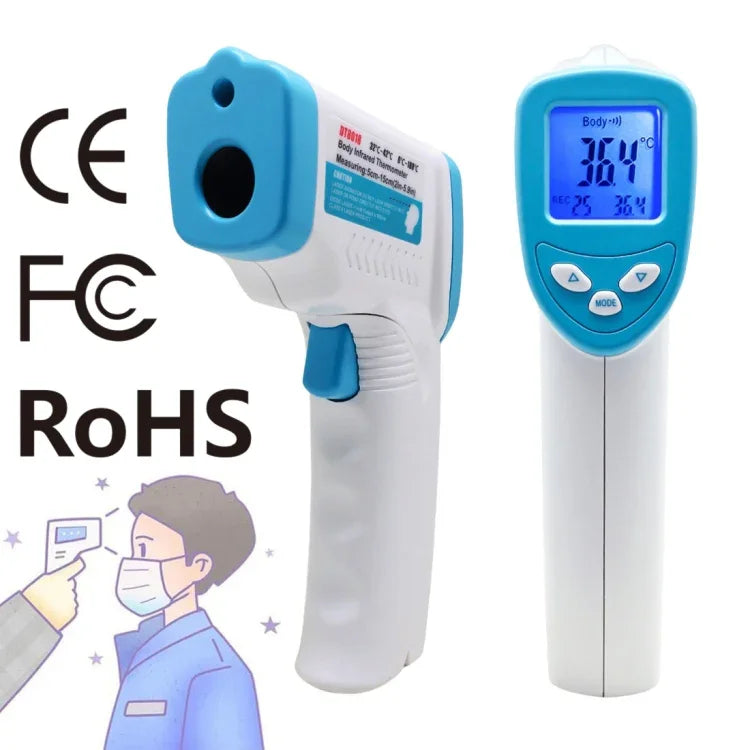 Nhiệt kế hồng ngoại đo trán không tiếp xúc DT8018, phạm vi nhiệt độ: 32.0 độ C - 42.5 độ C, XE-805B