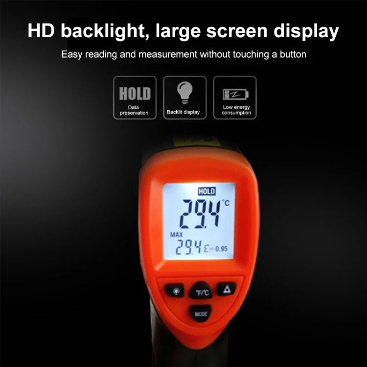 Nhiệt kế hồng ngoại DT-8380, dải nhiệt độ: -50 - 550 độ C, khoảng cách đo: 35cm, Nhiệt kế hồng ngoại