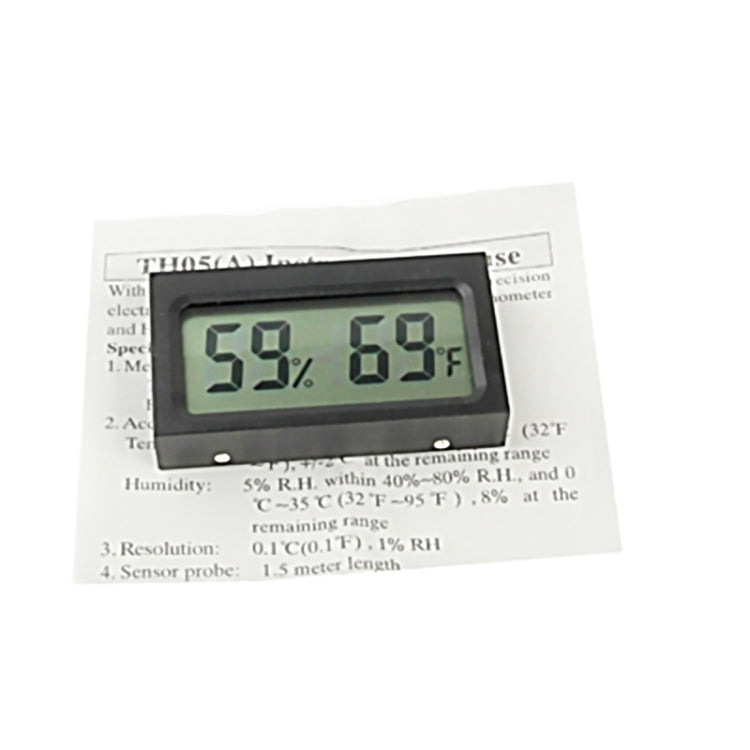 Nhiệt kế kỹ thuật số mini LCD đo độ ẩm trong nhà, hiển thị độ C TH05, hiển thị độ F TH05A