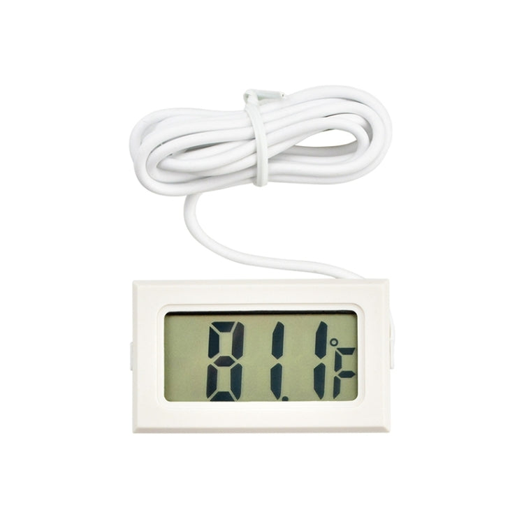 Nhiệt kế kỹ thuật số LCD mini trong nhà (hiển thị độ F), màu trắng, (hiển thị độ F)(Trắng), (hiển thị độ F)(Đen)