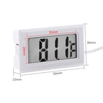 Nhiệt kế kỹ thuật số LCD mini trong nhà (hiển thị độ F), màu trắng, (hiển thị độ F)(Trắng), (hiển thị độ F)(Đen)