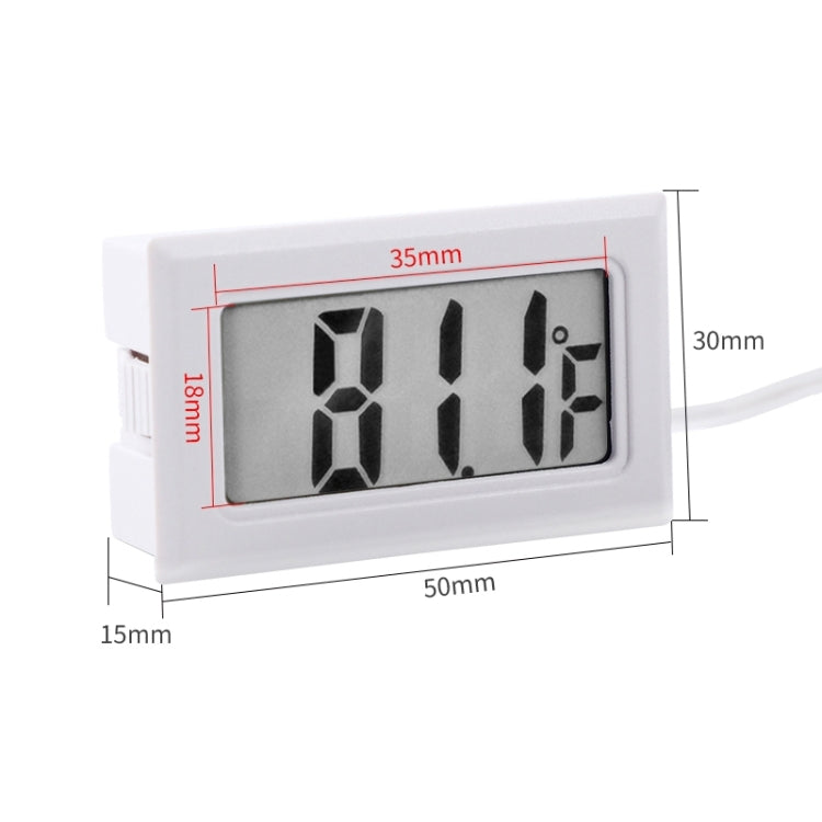 Nhiệt kế kỹ thuật số LCD mini trong nhà (hiển thị độ F), màu trắng, (hiển thị độ F)(Trắng), (hiển thị độ F)(Đen)