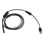 Camera nội soi ống rắn Micro USB chống nước với 6 đèn LED cho điện thoại Android OTG, chiều dài: 1m, đường kính ống kính: 7mm, 7mm