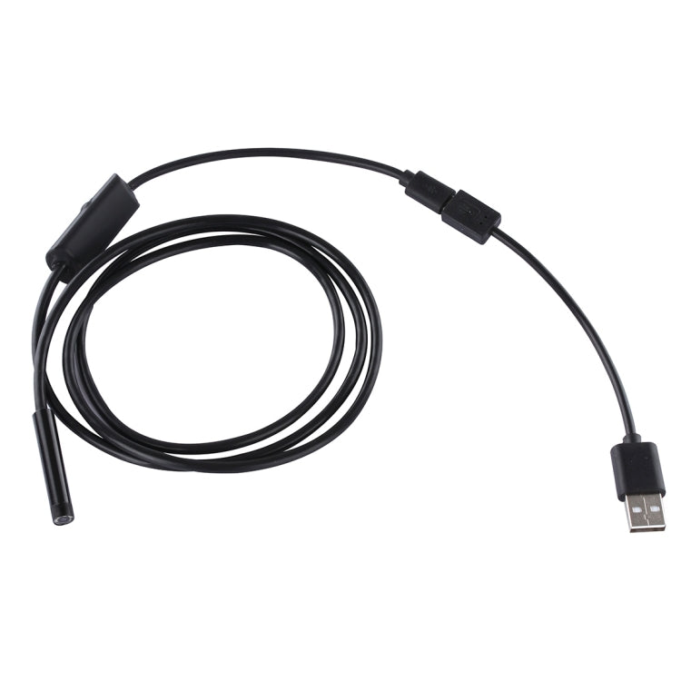 Camera nội soi ống rắn Micro USB chống nước với 6 đèn LED cho điện thoại Android OTG, chiều dài: 1m, đường kính ống kính: 7mm, 7mm