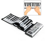 Bàn phím piano mềm cuộn lên Datopal 61 phím MIDI, 61 phím tiêu chuẩn Màu trắng