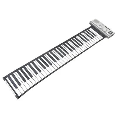 Bàn phím piano mềm cuộn lên Datopal 61 phím MIDI, 61 phím tiêu chuẩn Màu trắng