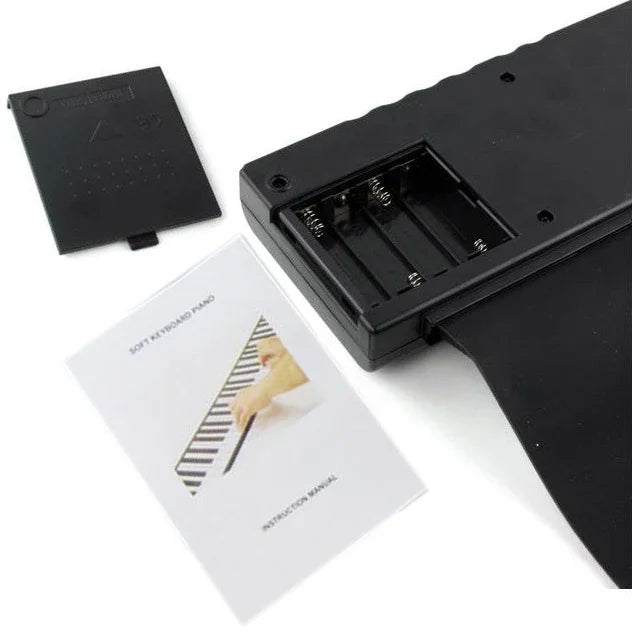 Bàn phím piano mềm cuộn lên Datopal 61 phím MIDI, 61 phím tiêu chuẩn Màu trắng
