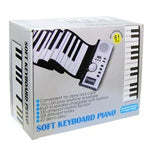 Bàn phím piano mềm cuộn lên Datopal 61 phím MIDI, 61 phím tiêu chuẩn Màu trắng