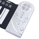 Bàn phím piano mềm cuộn lên 49 phím di động, 49 phím tiêu chuẩn Màu trắng